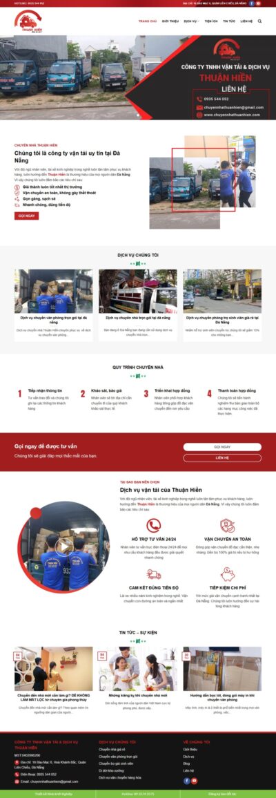 Theme wordpress dịch vụ chuyển nhà