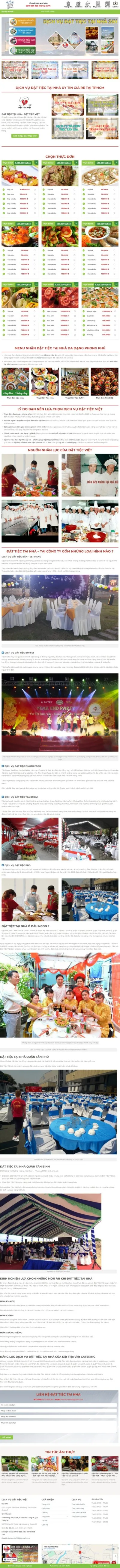 Theme wordpress dịch vụ nấu ăn