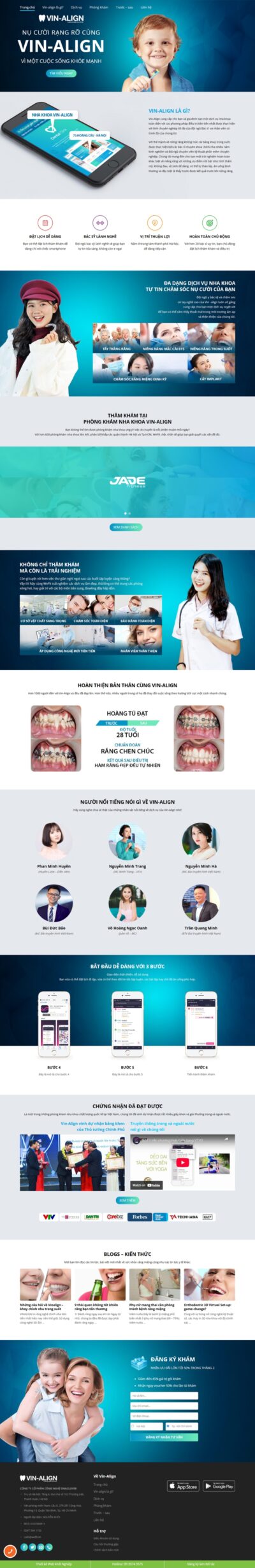 Theme wordpress dịch vụ nha khoa