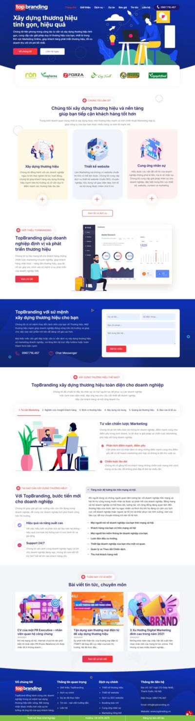 Theme wordpress dịch vụ quảng cáo - marketing