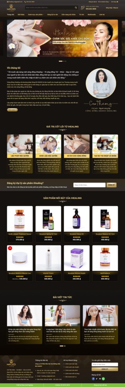 Theme wordpress dịch vụ spa 05