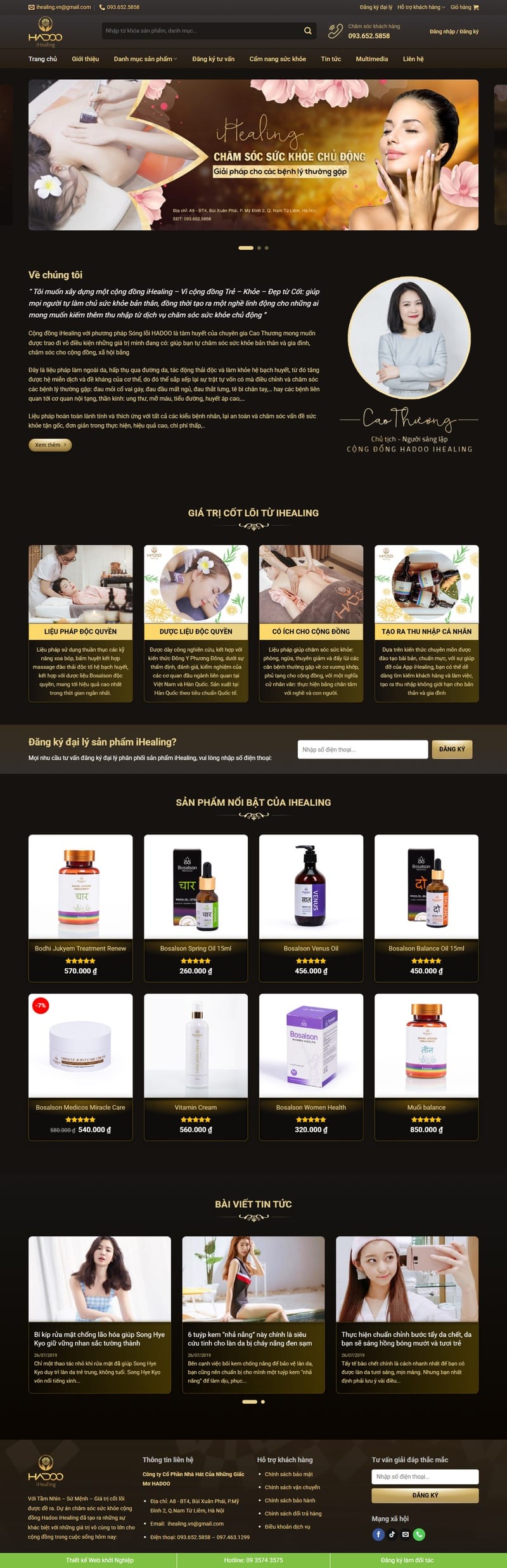 Theme wordpress dịch vụ spa 05