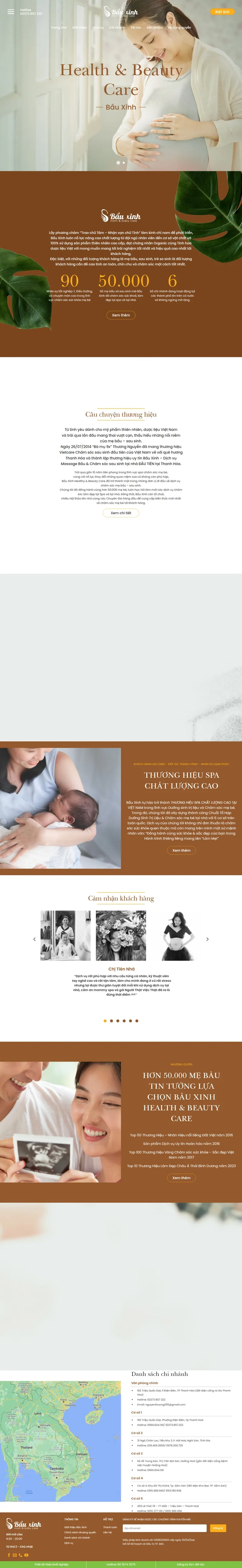 Theme wordpress dịch vụ spa mẹ bầu