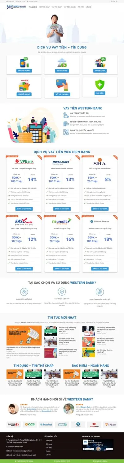 Theme wordpress dịch vụ tài chính 01