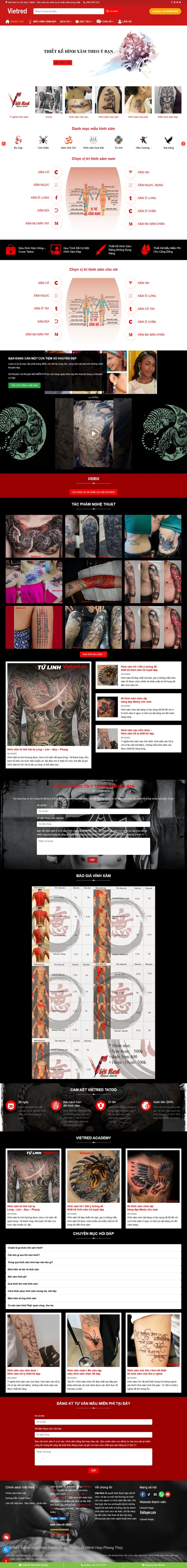 Theme wordpress dịch vụ xăm hình