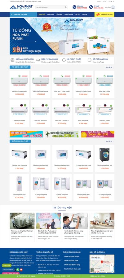 Theme wordpress điện lạnh