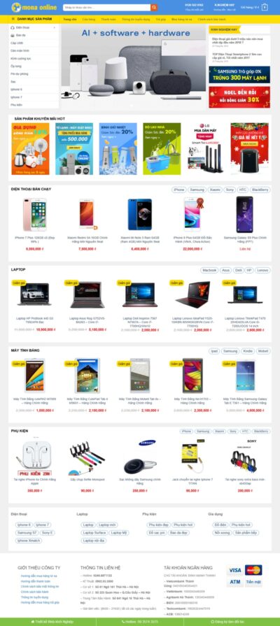 Theme wordpress điện máy xanh