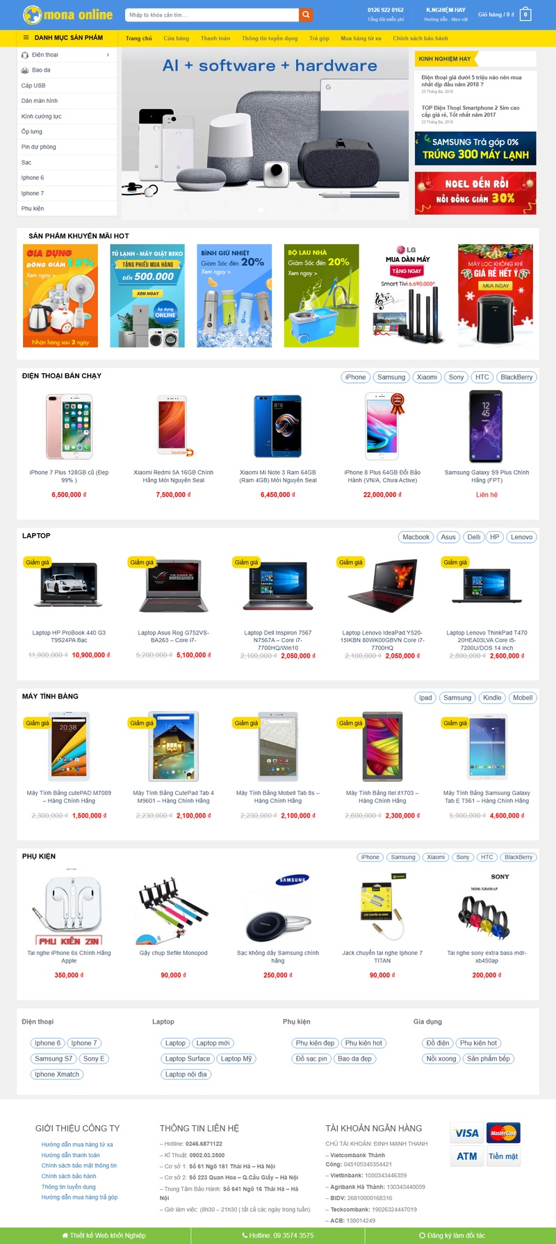 Theme wordpress điện máy xanh