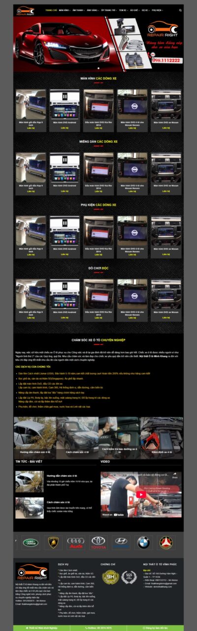 Theme wordpress đồ chơi xe