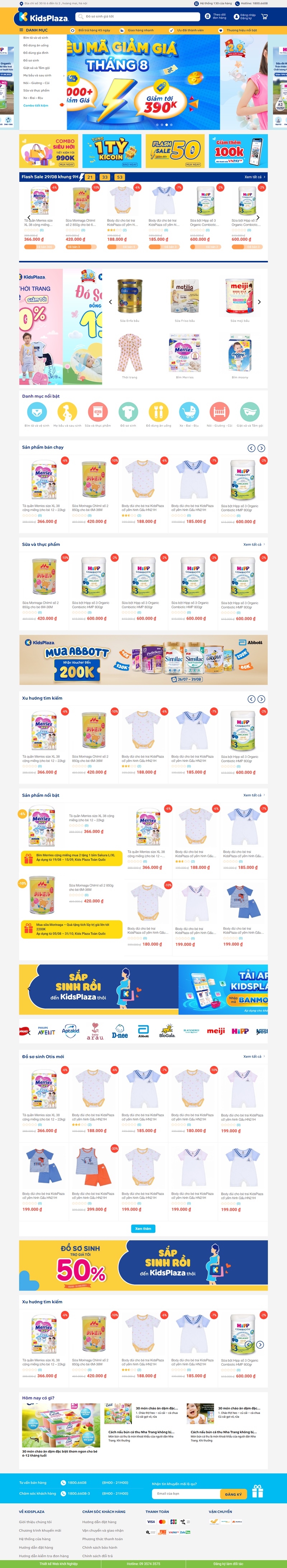 Theme wordpress đồ em bé kid plaza