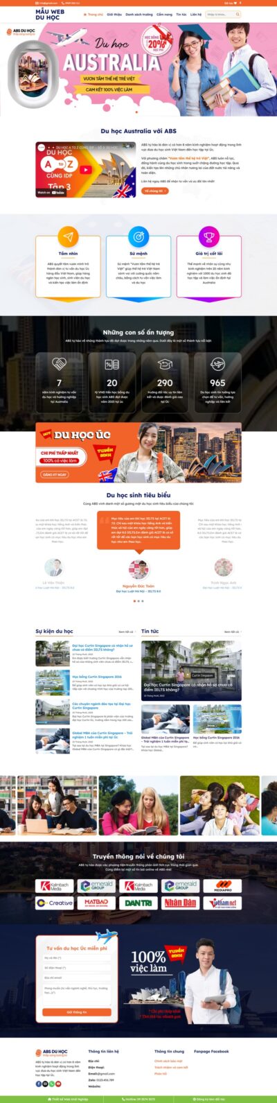 Theme wordpress du học 01