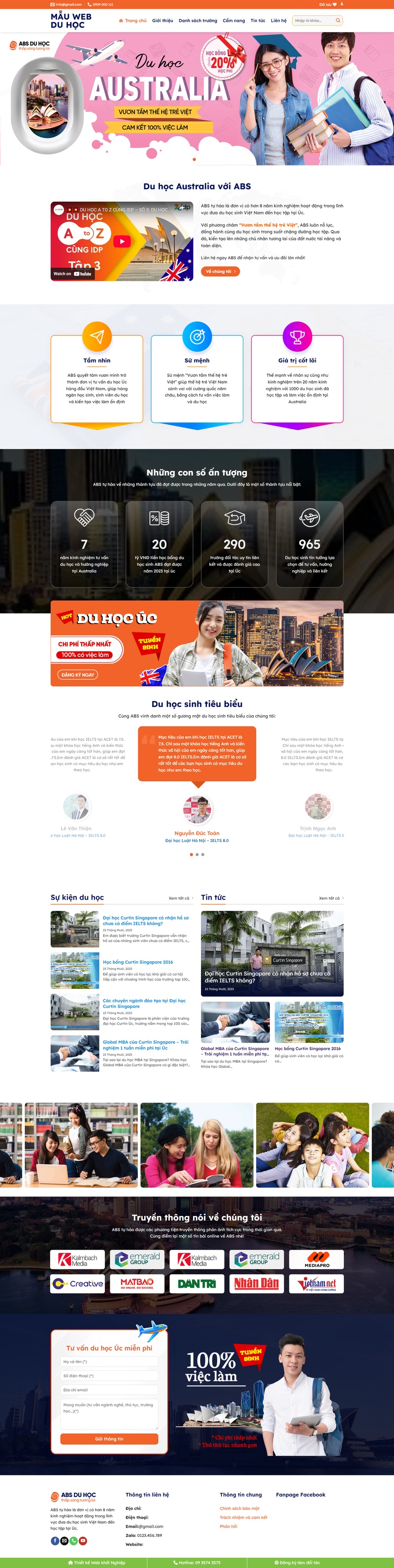 Theme wordpress du học 01