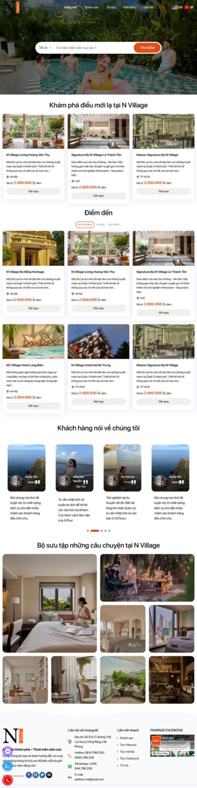 Theme wordpress du lịch 28 - Đặt phòng khách sạn