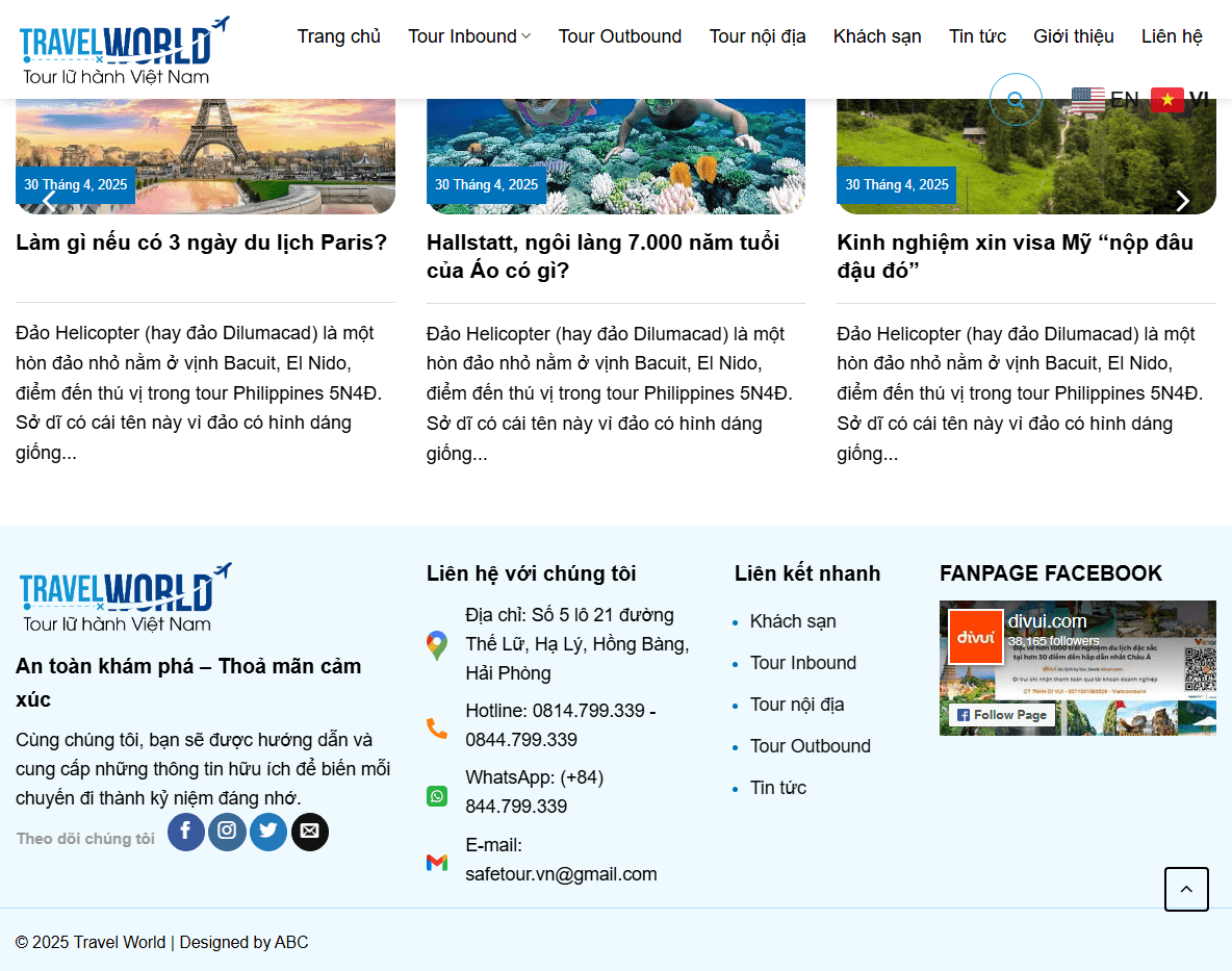 Tính năng Theme WordPress du lịch cao cấp 026