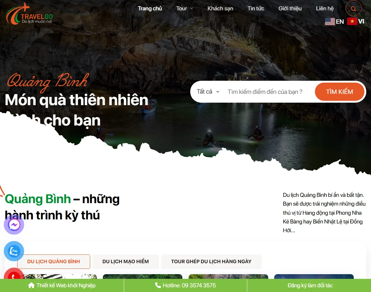 Giao diện Theme WordPress du lịch cao cấp 27