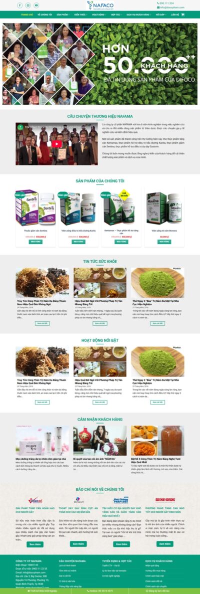 Theme Wordpress dược phẩm 03