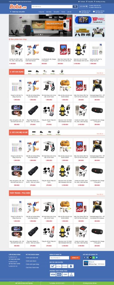 Theme wordpress Flatsome bách hóa 02