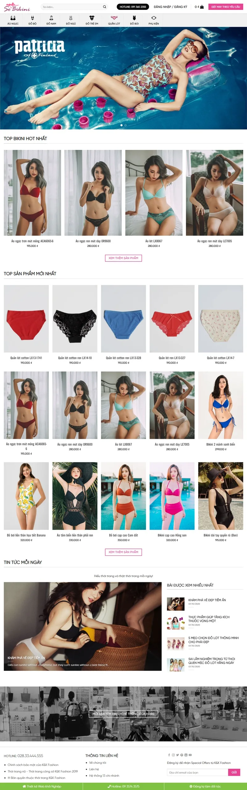 Theme wordpress flatsome bán bikini