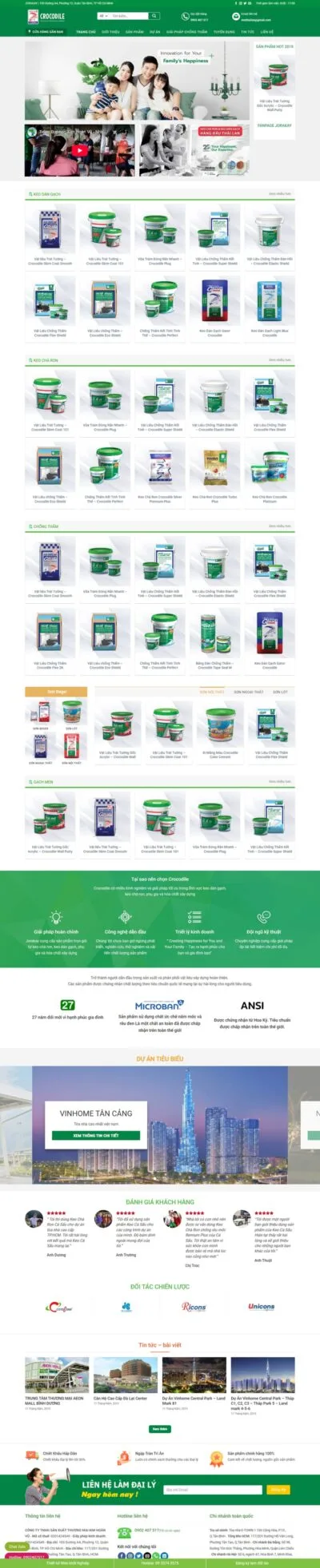 Theme wordpress flatsome bán bột sơn