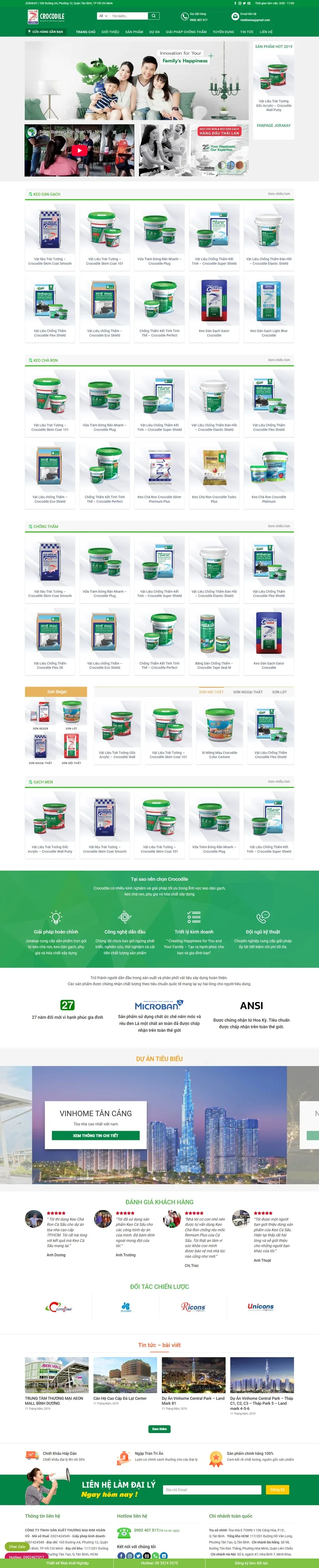 Theme wordpress flatsome bán bột sơn