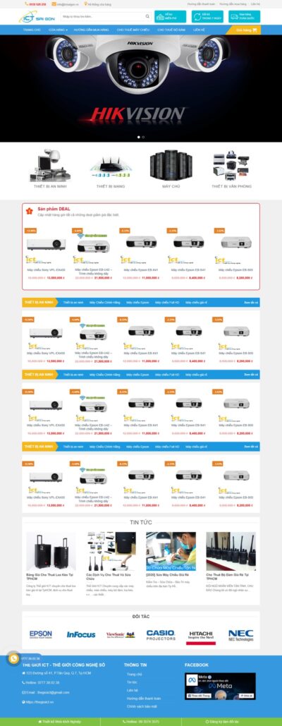 Theme wordpress flatsome bán camera 02