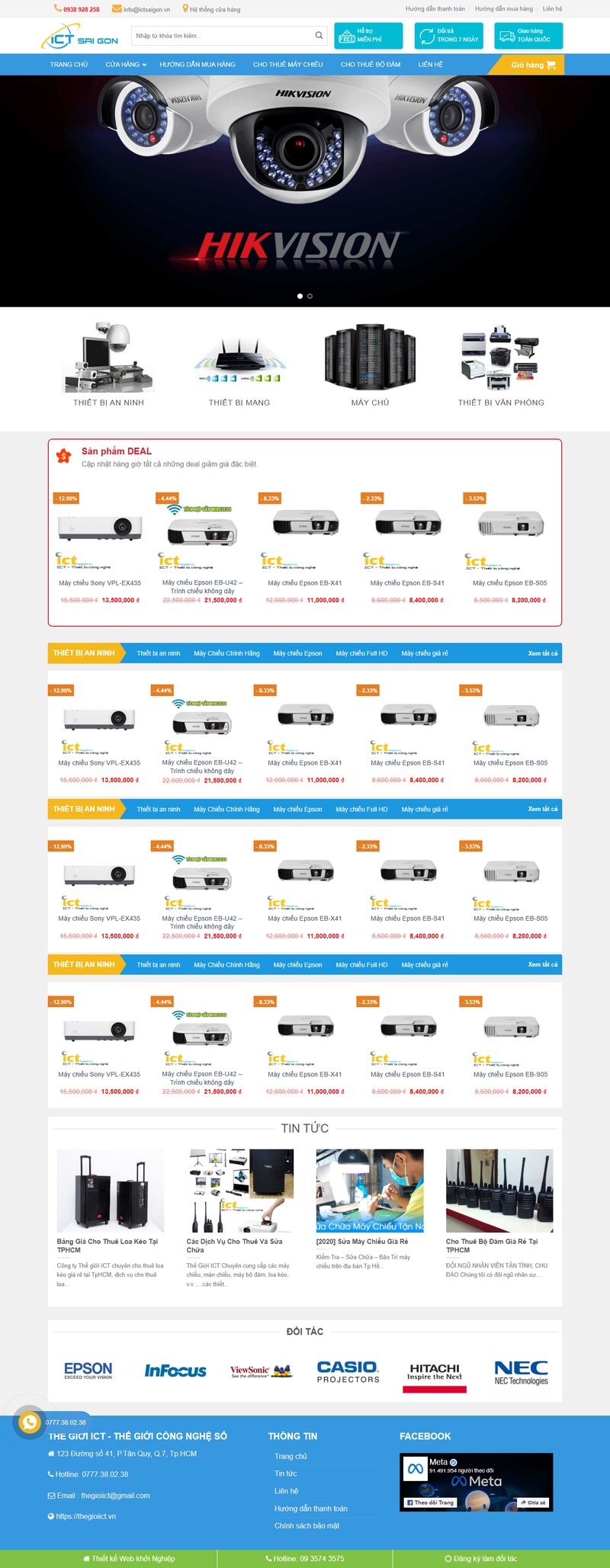 Theme wordpress flatsome bán camera 02