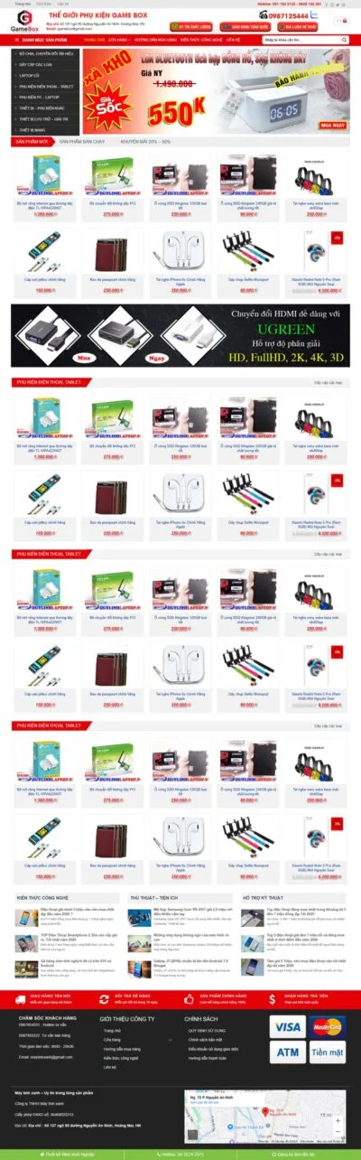 Theme wordpress flatsome bán máy tính 01