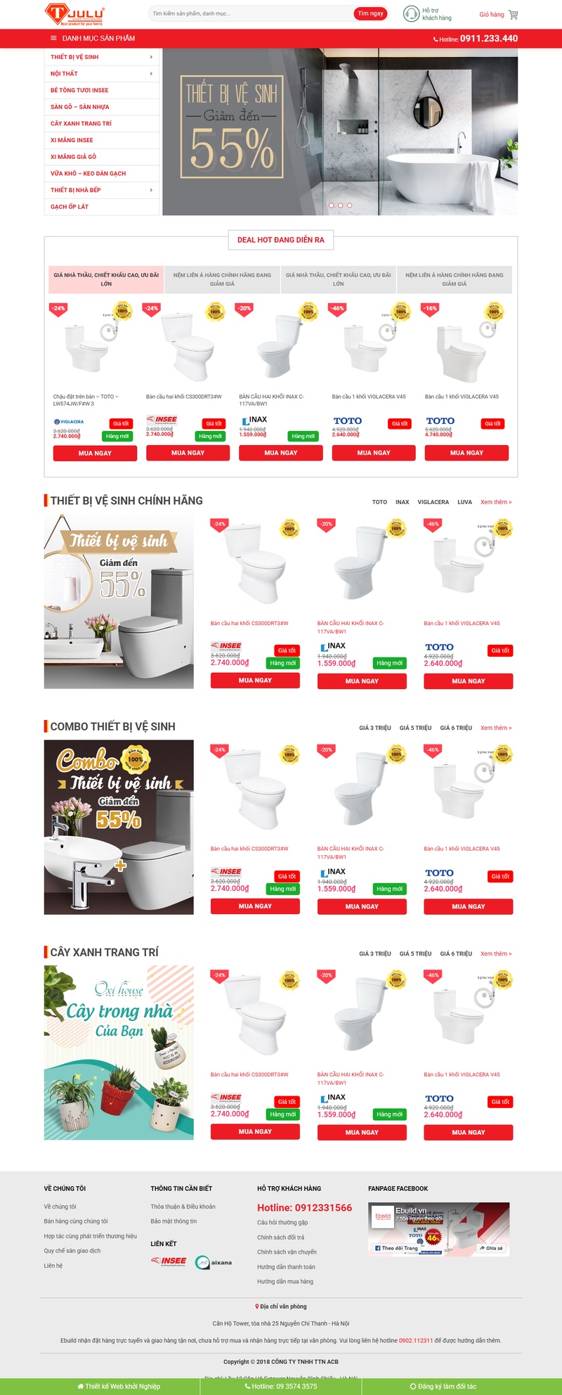 Theme wordpress flatsome bán thiết bị vệ sinh