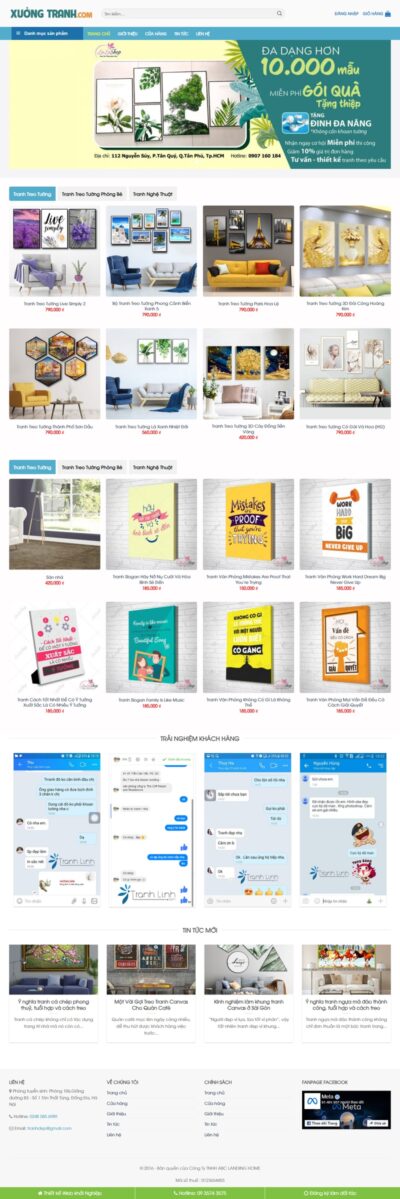 Theme wordpress Flatsome bán tranh