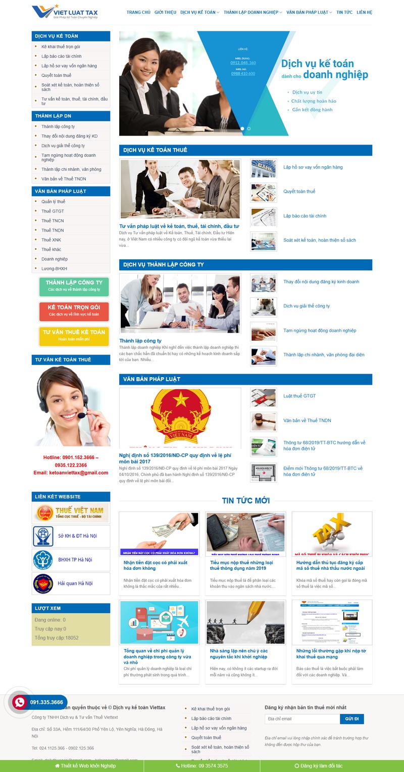 Theme wordpress Flatsome công ty kế toán