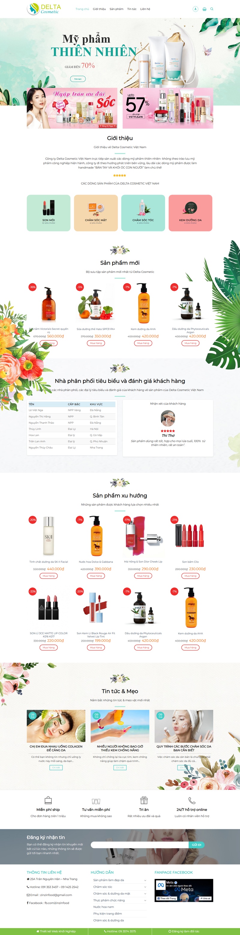 Theme wordpress flatsome mỹ phẩm 10