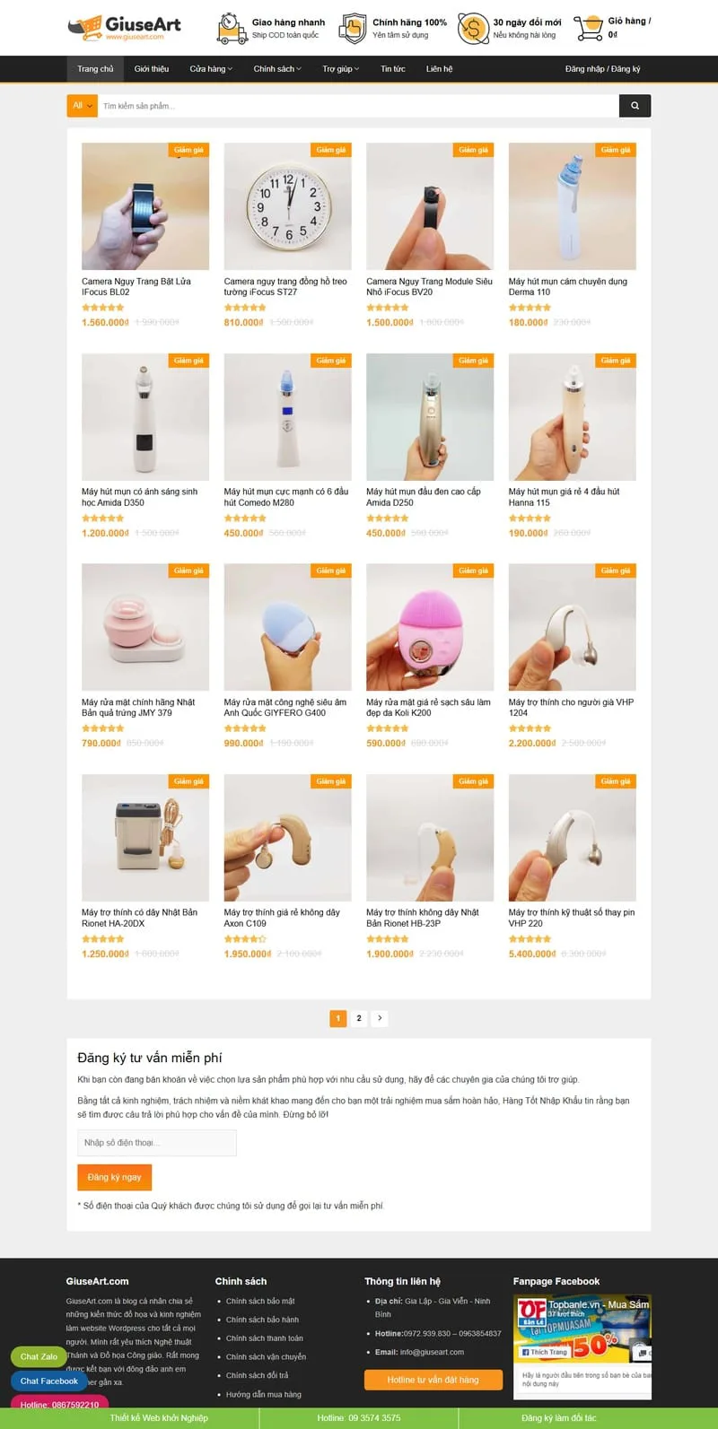 Theme wordpress flatsome Shop 03