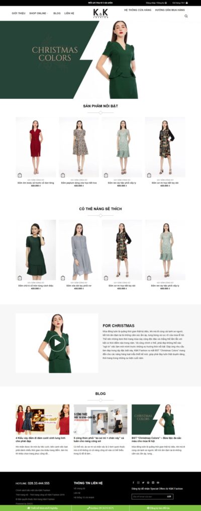 Theme wordpress flatsome thời trang 02