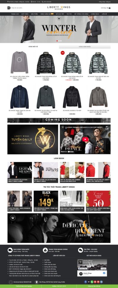 Theme wordpress flatsome thời trang 03