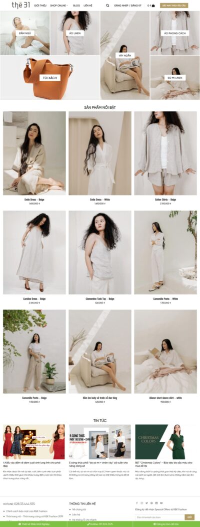 Theme wordpress flatsome thời trang 04