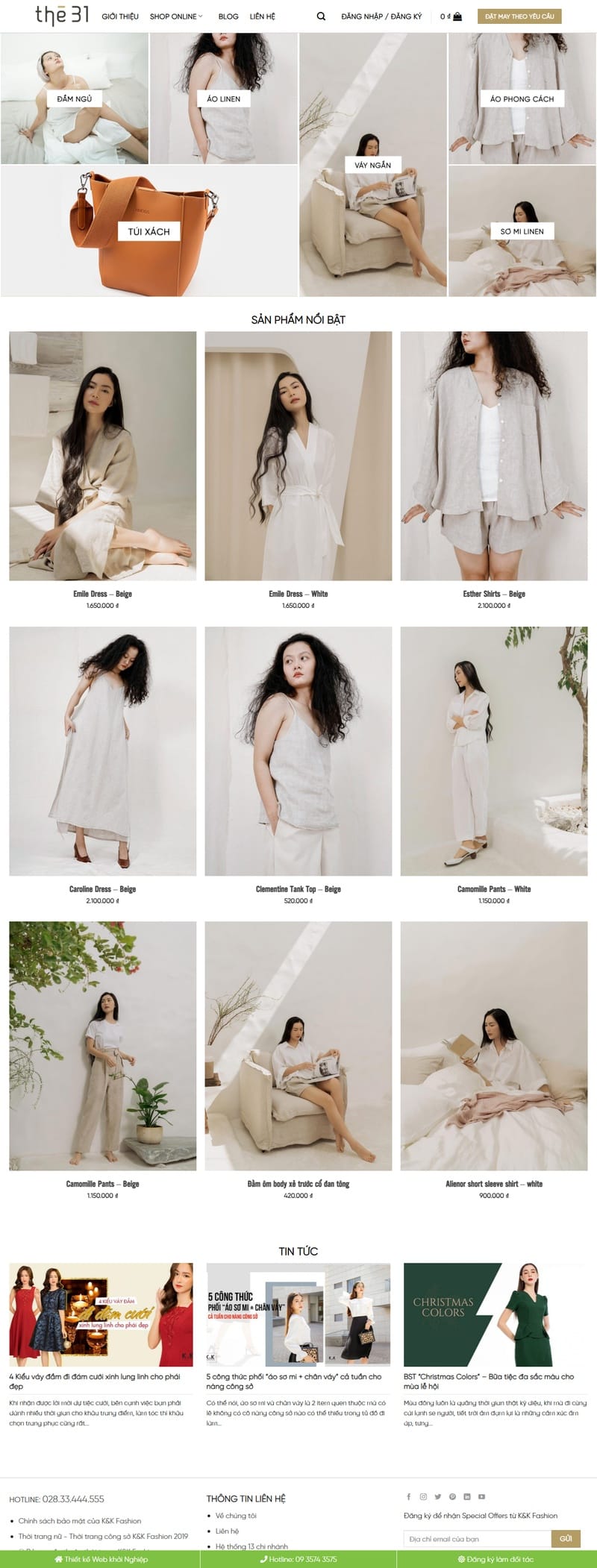 Theme wordpress flatsome thời trang 04