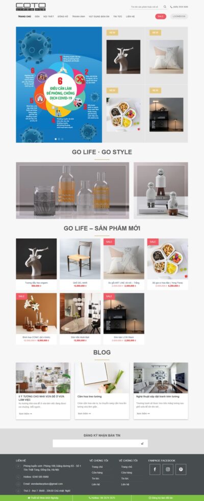 Theme wordpress flatsome trang trí