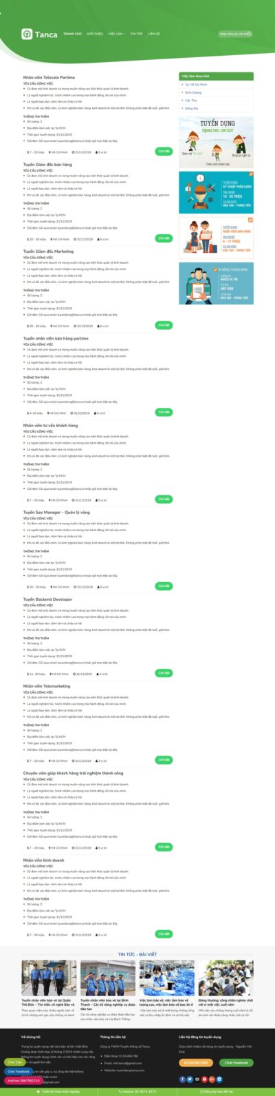 Theme wordpress Flatsome tuyển dụng
