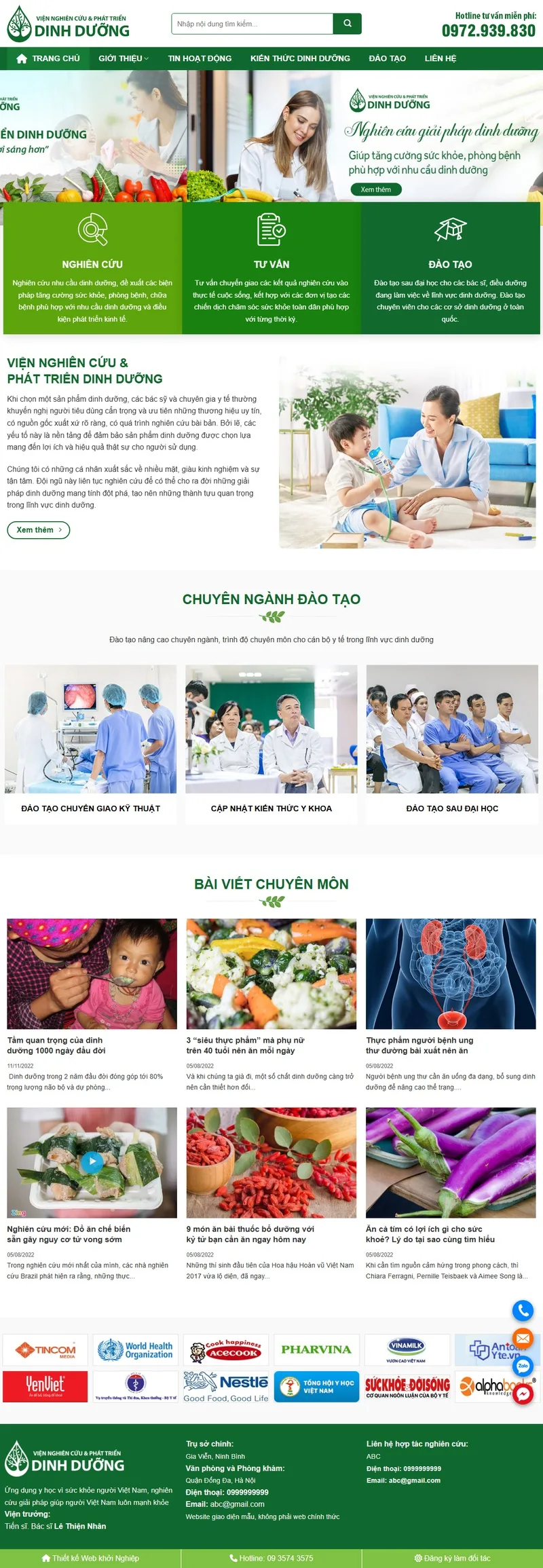 Theme wordpress giới thiệu 02 - giới thiệu viện nghiên cứu