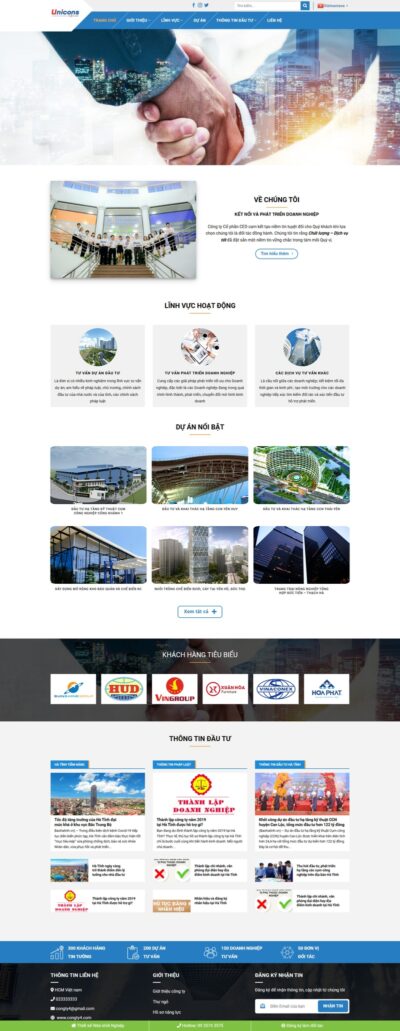 Theme wordpress giới thiệu công ty 01