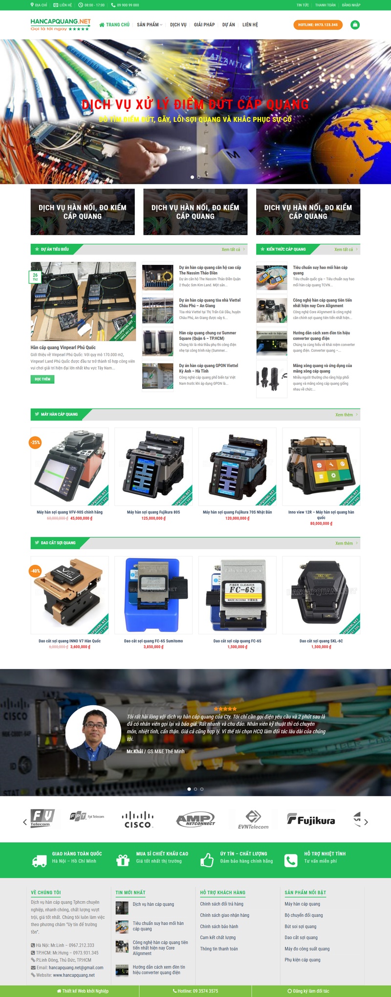 Theme wordpress hàn cáp quang