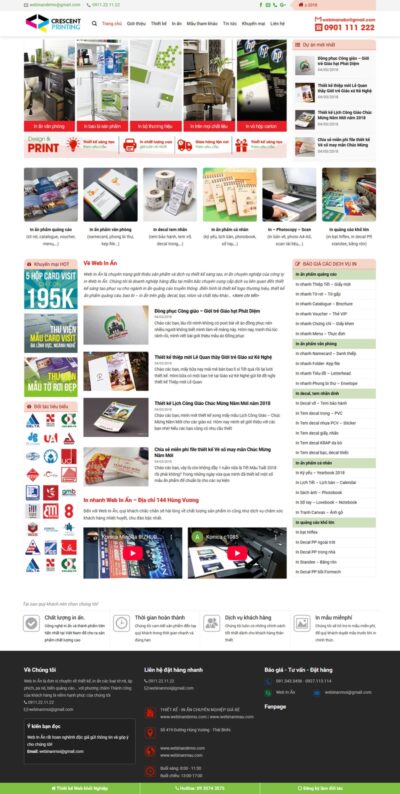 Theme wordpress In Ấn - Mẫu theme wordpress đẹp cho doanh nghiệp