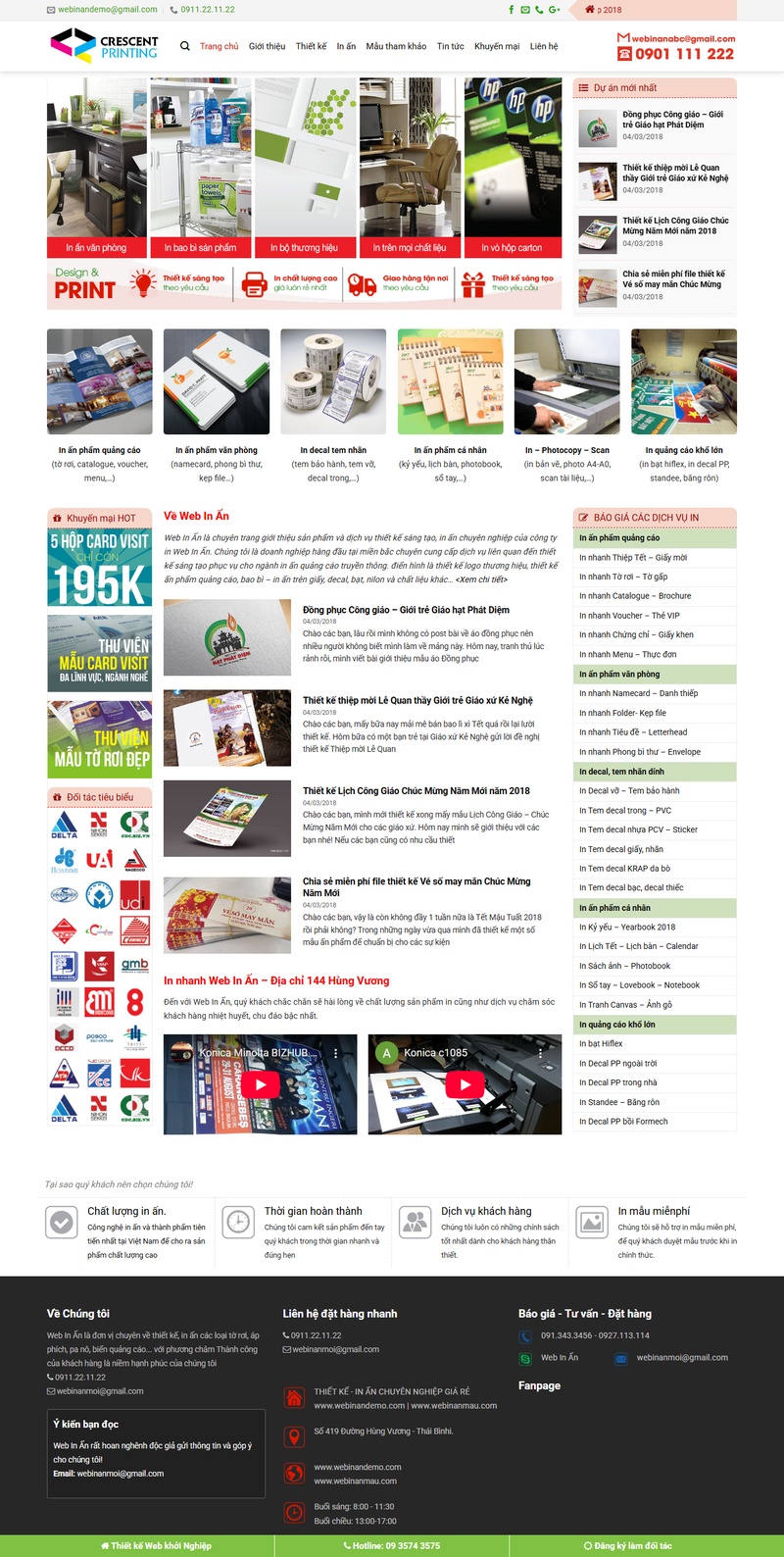 Theme wordpress In Ấn - Mẫu theme wordpress đẹp cho doanh nghiệp