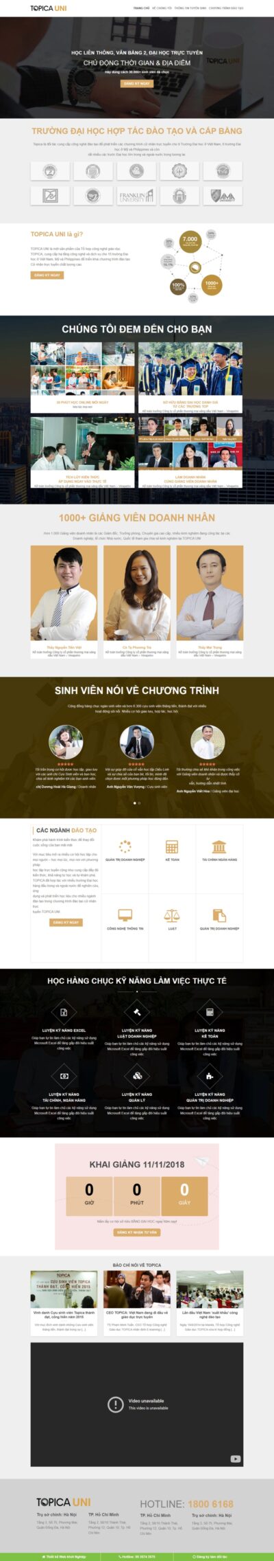 Theme wordpress khóa học online
