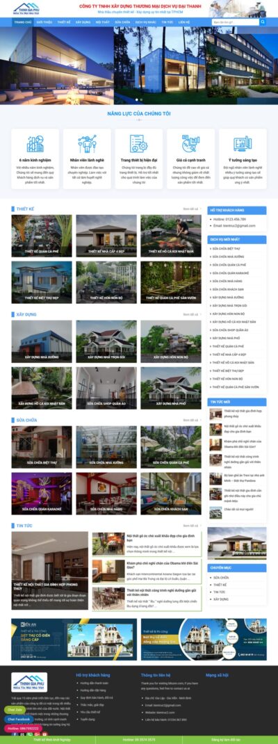 Theme wordpress kiến trúc 02