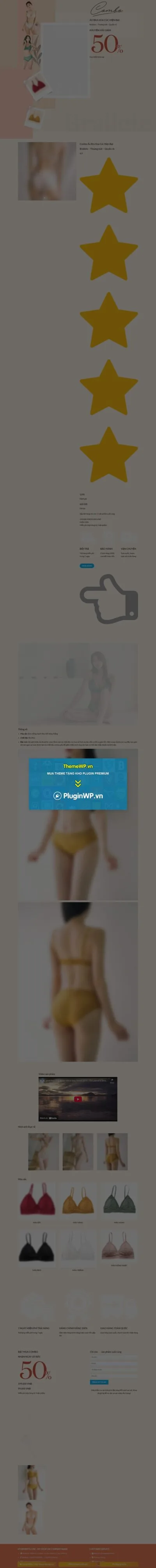 Theme WordPress Landing page bán hàng nội y