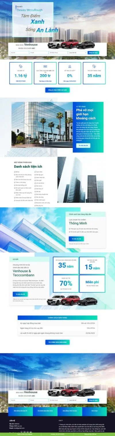 Theme wordpress landing page bất động sản căn hộ