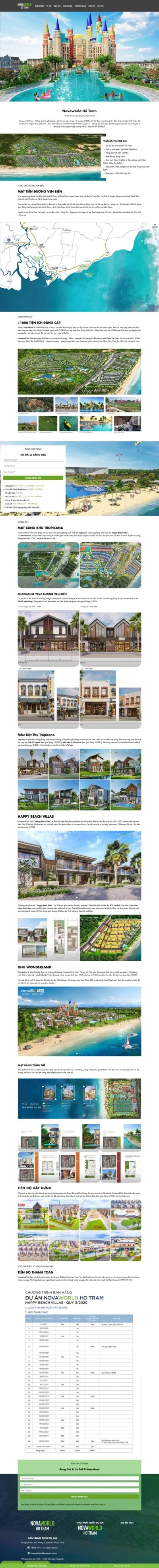 Theme Wordpress Landing Page BĐS NovaWorld