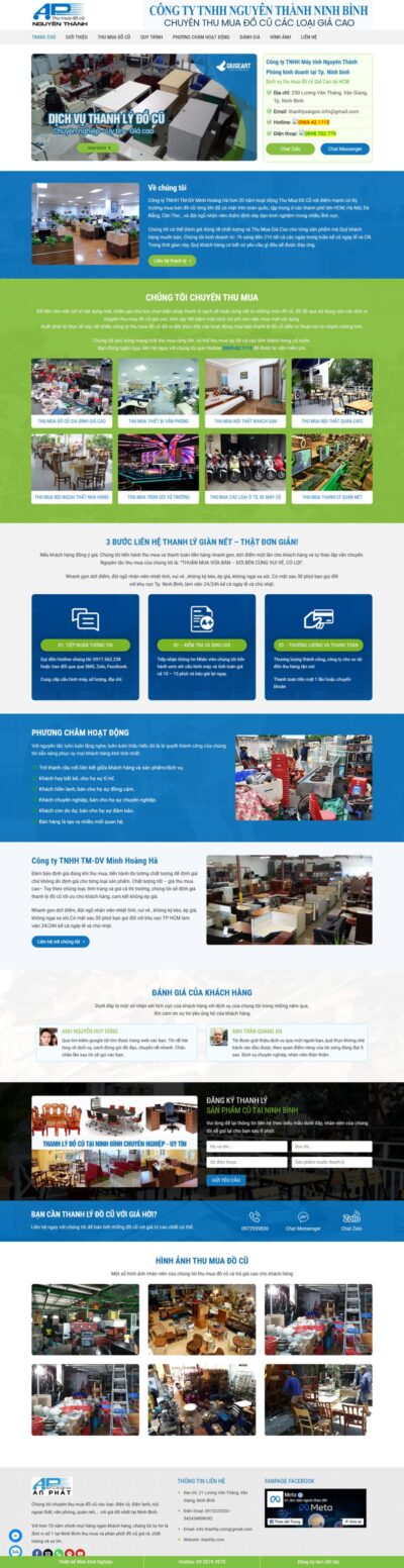 Theme wordpress landing page dịch vụ thanh lý 01