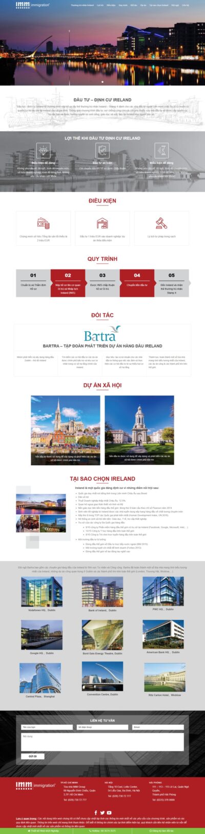 Theme wordpress landing page định cư
